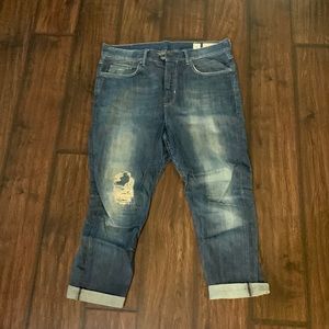 All saints slouch crop jeans 30